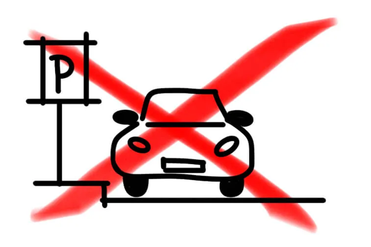 Teilentfall von öffentlichen straßen- & platzbegleitenden Stellplätzen